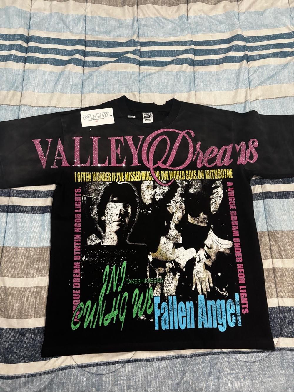 Valley Eyewear Black Graphic 'Valley Dreams' Short Sleeve Tee